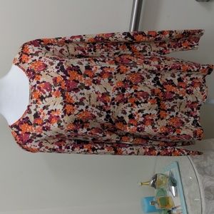 Classic Tee by Croft & Barrow, Plus 1X cotton long sleeve EUC